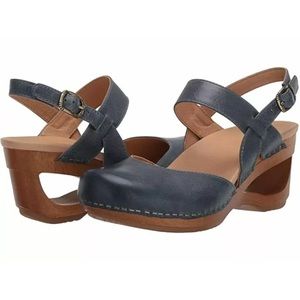 Dansko Rare Taci Wedge Clog Sandal 37 $150